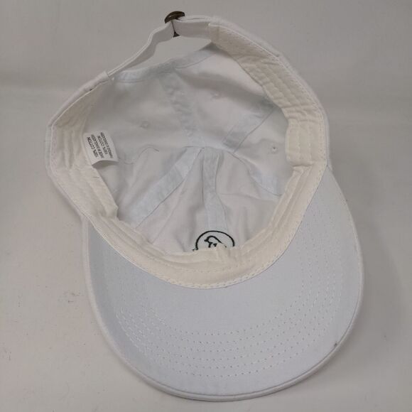 Unbranded Men's Slideback Hat White Adjustable Embroidered Bird Logo - Picture 6 of 7